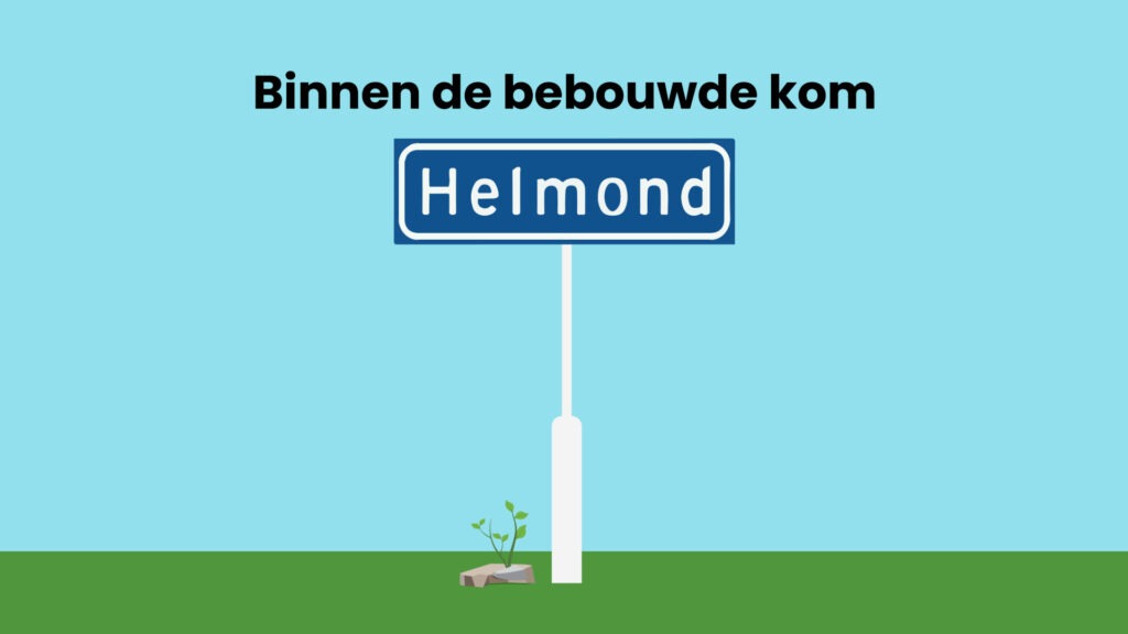 Binnen de bebouwde kom voorbeeld