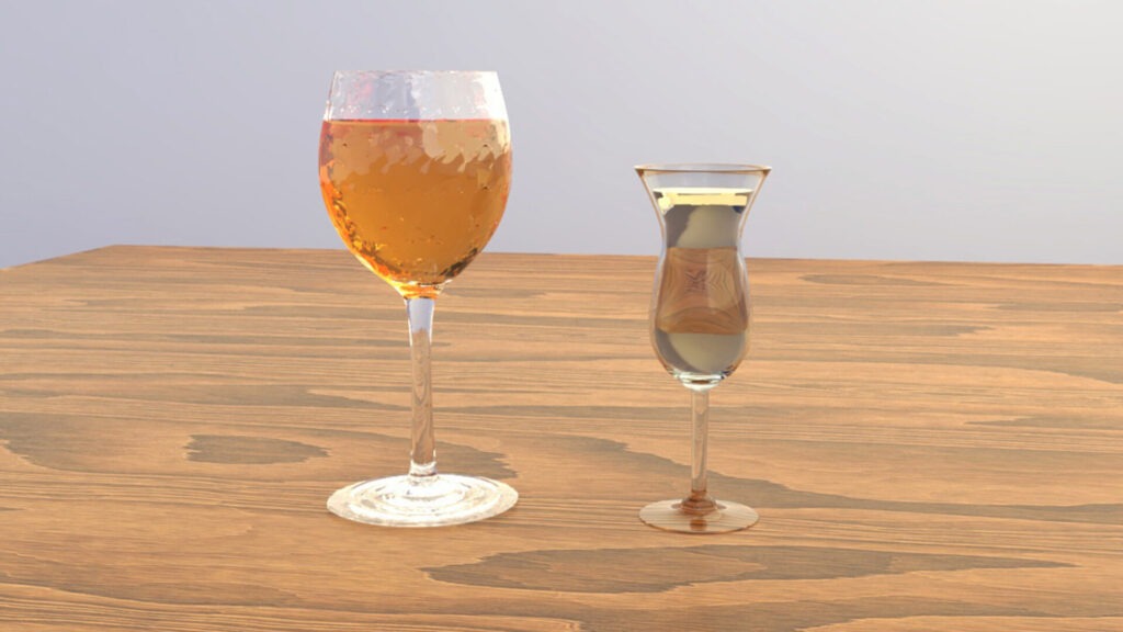 Standaardglas Standaardglas alcohol in het bloed beginner/ervaren