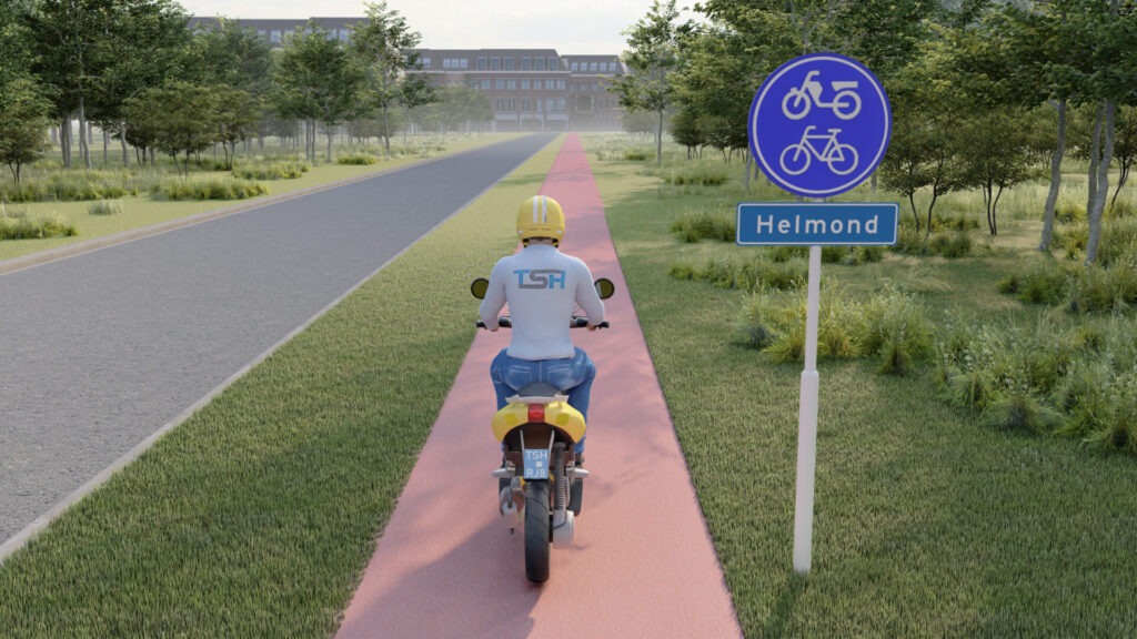 Snorfiets snelheid bromfietspad